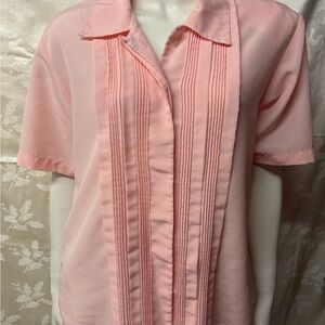 Vintage Fashion Attitudes Pink Blouse